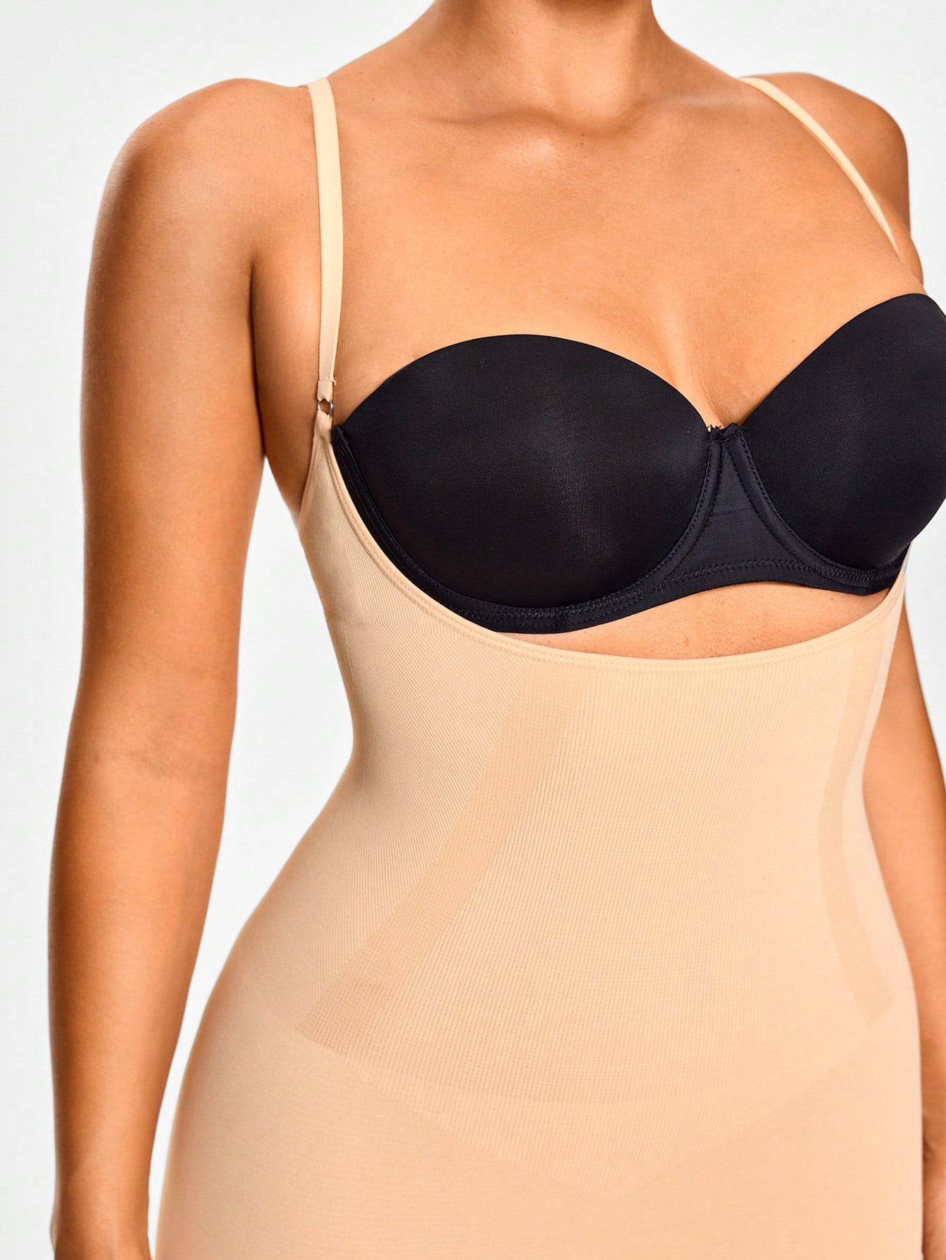 Premium UnderWire Cupped Thong Bodysuit For Women - Tummy & Waist Control With Natural Butt-Lift Effect