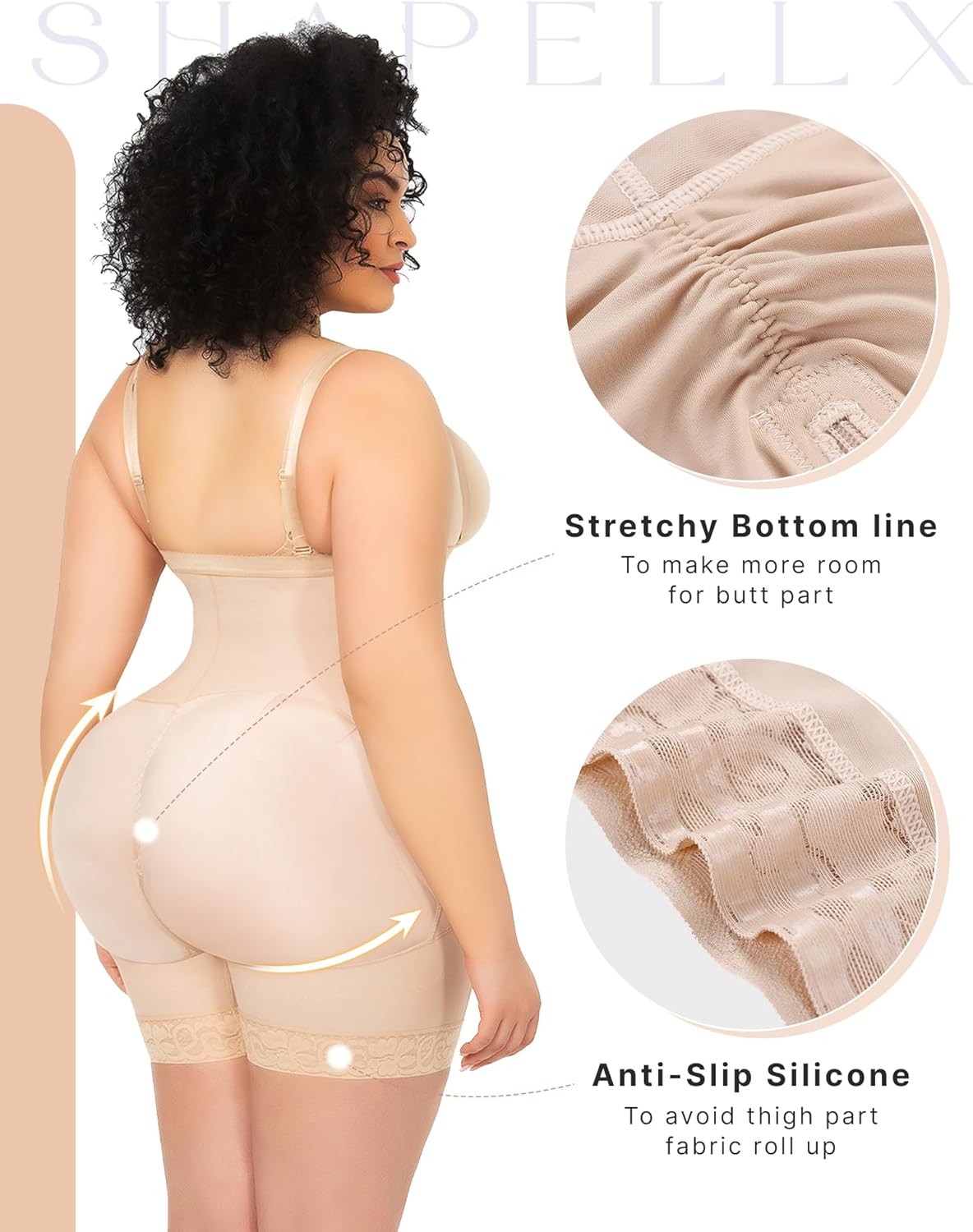 SnatchedFit™ High-Waist Shapewear Shorts – Tummy Control & Booty Lift