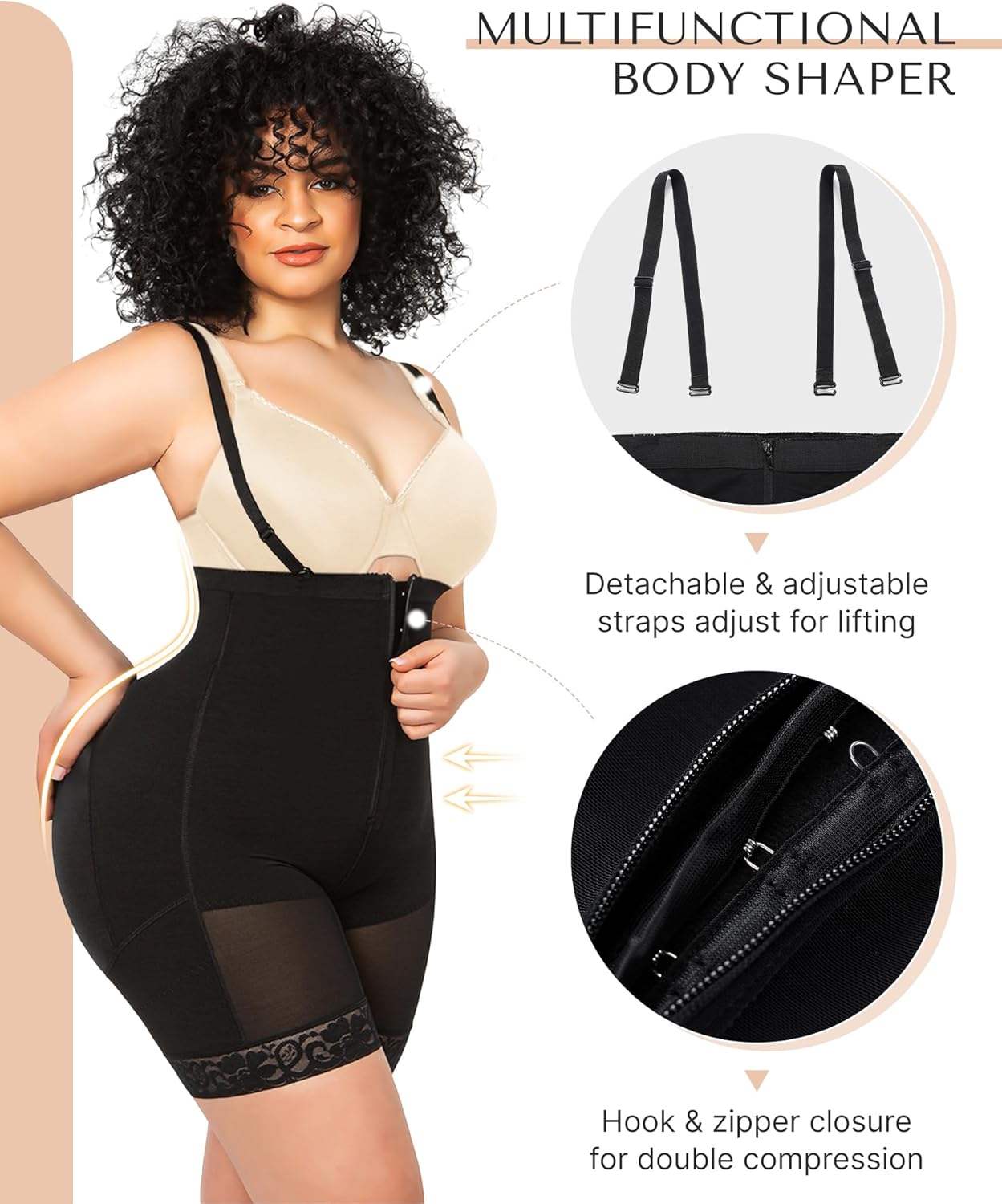 SnatchedFit™ High-Waist Shapewear Shorts – Tummy Control & Booty Lift