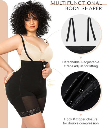 SnatchedFit™ High-Waist Shapewear Shorts – Tummy Control & Booty Lift