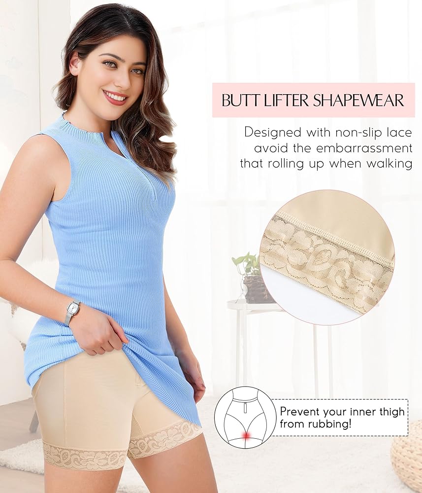 SnatchedFit™ High-Waist Shapewear Shorts – Tummy Control & Booty Lift