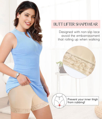 SnatchedFit™ High-Waist Shapewear Shorts – Tummy Control & Booty Lift